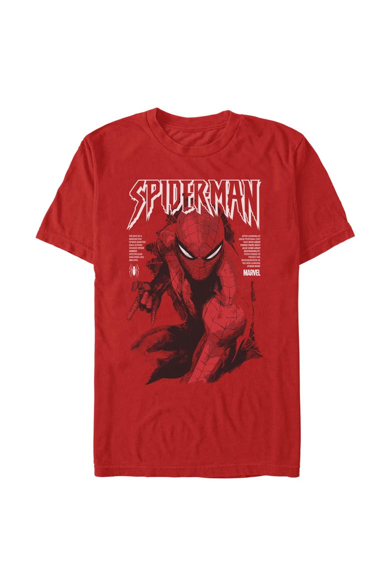 Men's Classic Painting Short Sleeve Short Sleeve Graphic T-Shirt, Main, color, Red