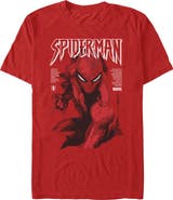 Marvel: Spider-Man Men's Classic Painting Short Sleeve Short Sleeve Graphic T-Shirt