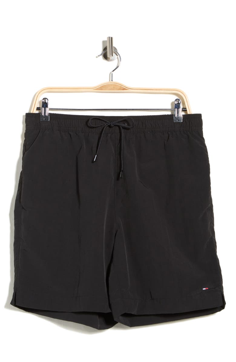 Tommy Hilfiger Swim Trunks, Main, color, Black