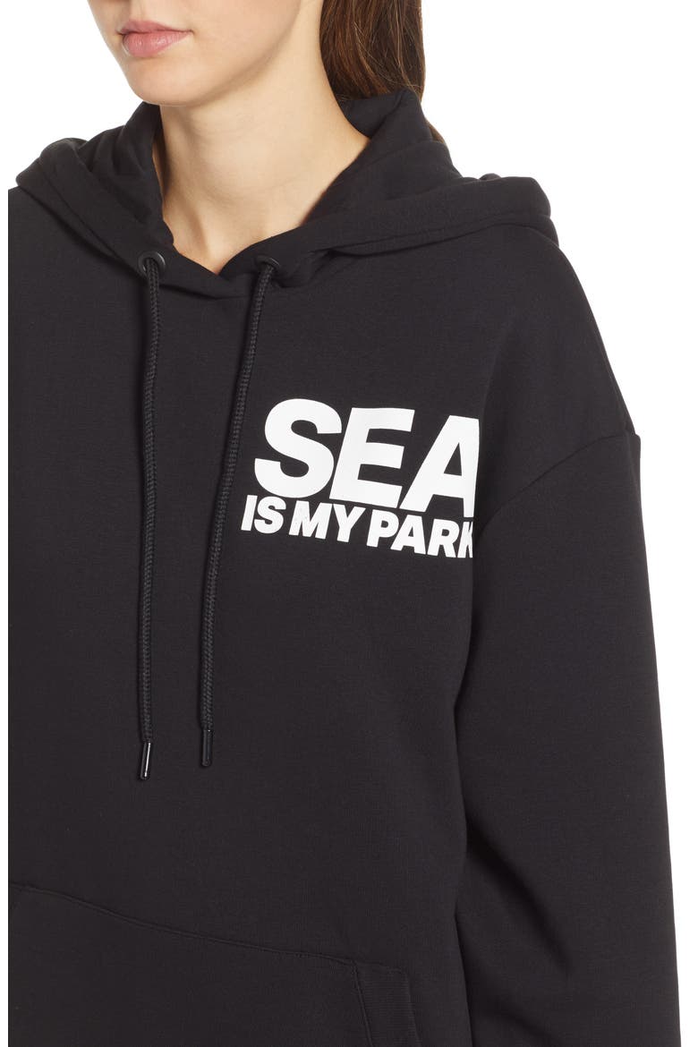 On The Run Seattle Graphic Hoodie, Alternate, color, BLACK