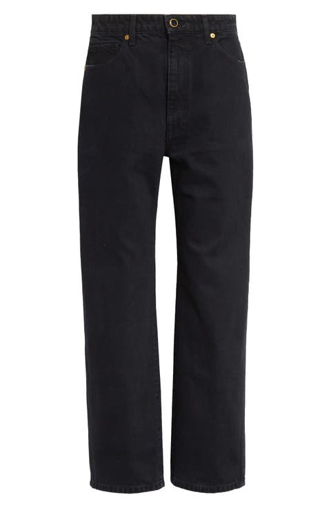 Abigail High Waist Crop Straight Leg Jeans (Prescott)