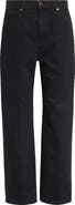 Khaite Abigail High Waist Crop Straight Leg Jeans