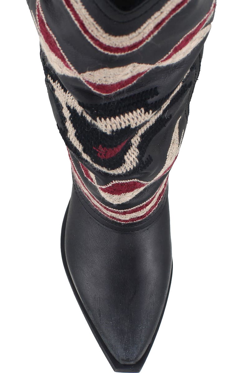 ZIGI Azra Western Boot, Alternate, color, Black Leather