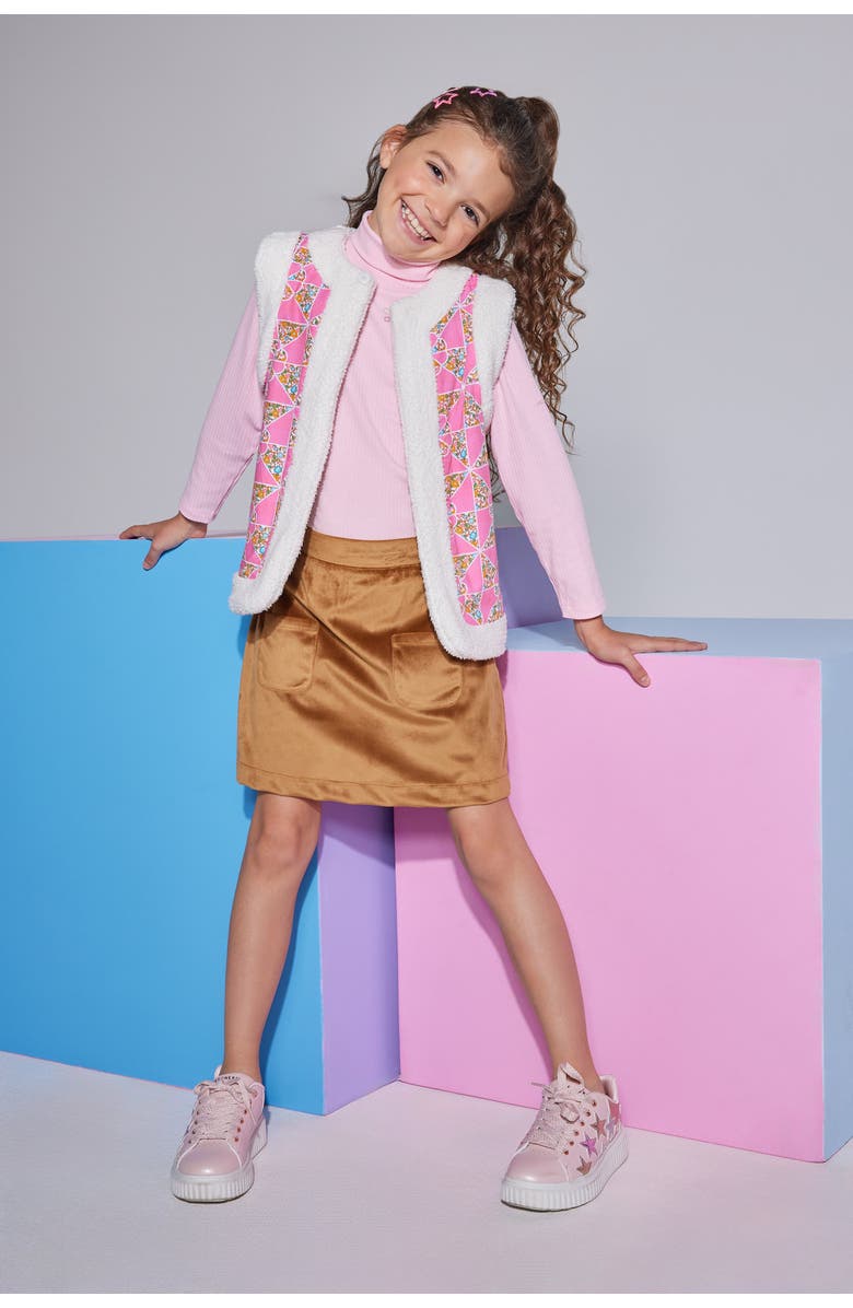 BISBY Kids' Reversible Faux Suede Vest, Alternate, color, 