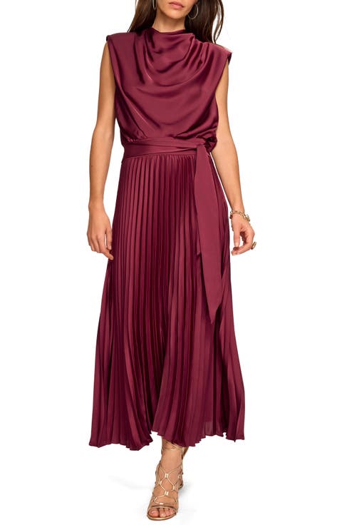 Farah Pleated Midi Dress