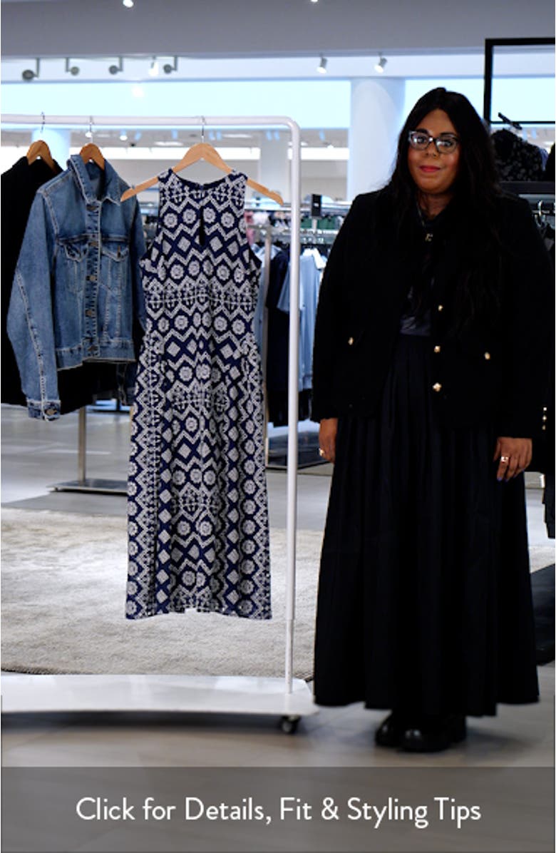 Soraia Eyelet Embroidery Midi Dress, sales video thumbnail