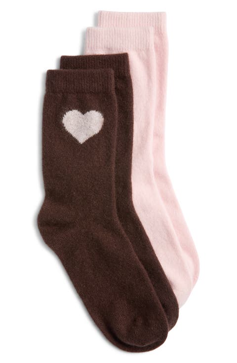 Cashmere Blend Assorted 2-Pack Crew Socks