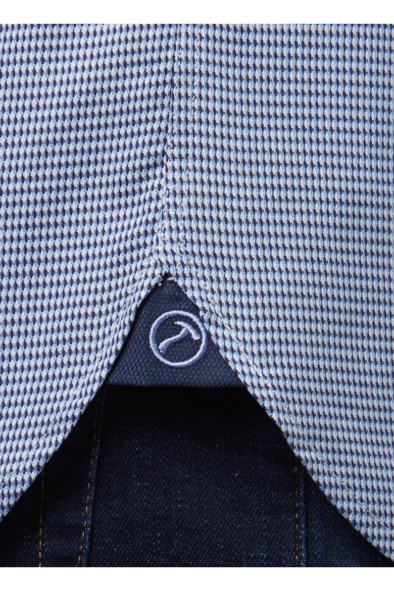 Justin Tailored Fit Button Down Shirt, Alternate, color, Blue