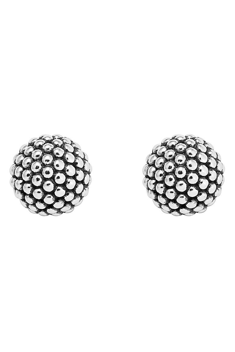 Columbus Circle Ball Stud Earrings, Alternate, color, STERLING SILVER