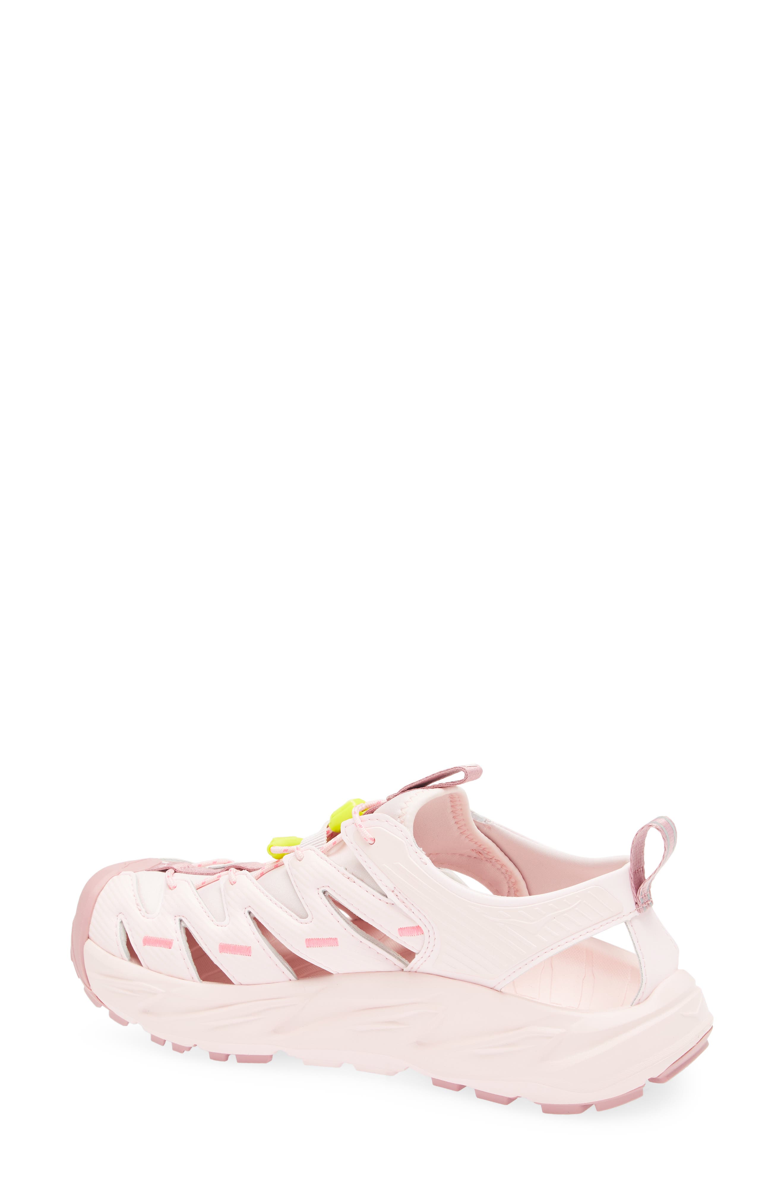 HOKA Hopara Hiking Sandal, Alternate, color, Rose Tea / Neon Rose
