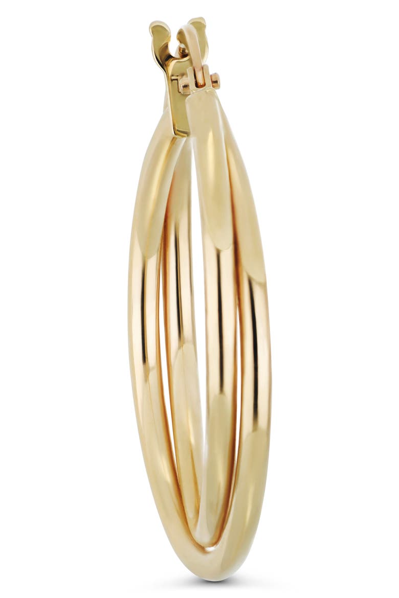 14K Gold Twisted Hoop Earrings (Online Trunk Show), Alternate, color, 14K YELLOW GOLD