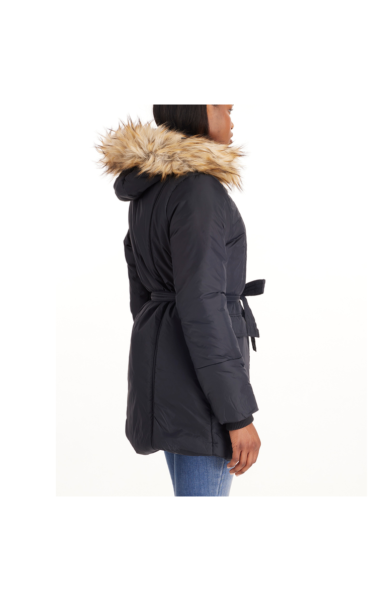 Modern Eternity Maternity Rachel - 3 in 1 Maternity Coat With Belt, Alternate, color, Black