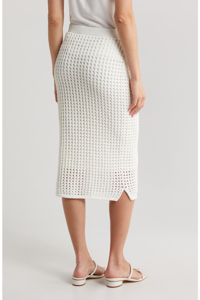 Open Stitch Sweater Skirt, Alternate, color, NEW IVORY