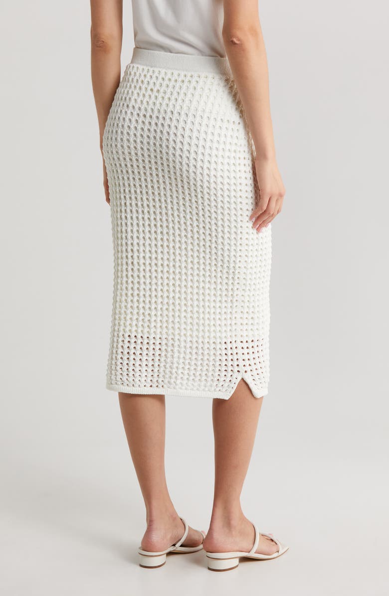 Vince Camuto Open Stitch Sweater Skirt, Alternate, color,