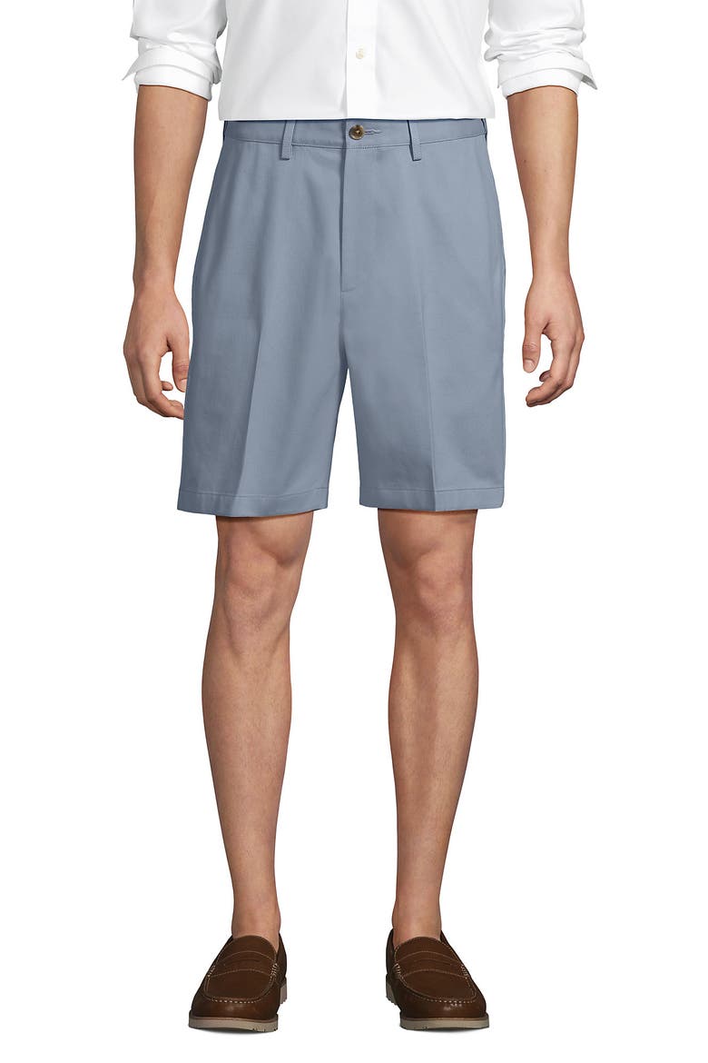 Comfort Waist 9" No Iron Chino Shorts, Main, color, Faded Glacier