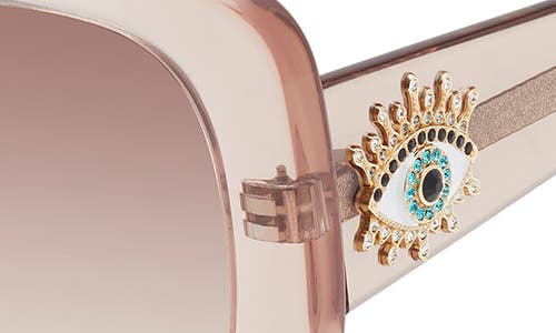 Kurt Geiger London 53mm Gradient Butterfly Sunglasses In Transparent