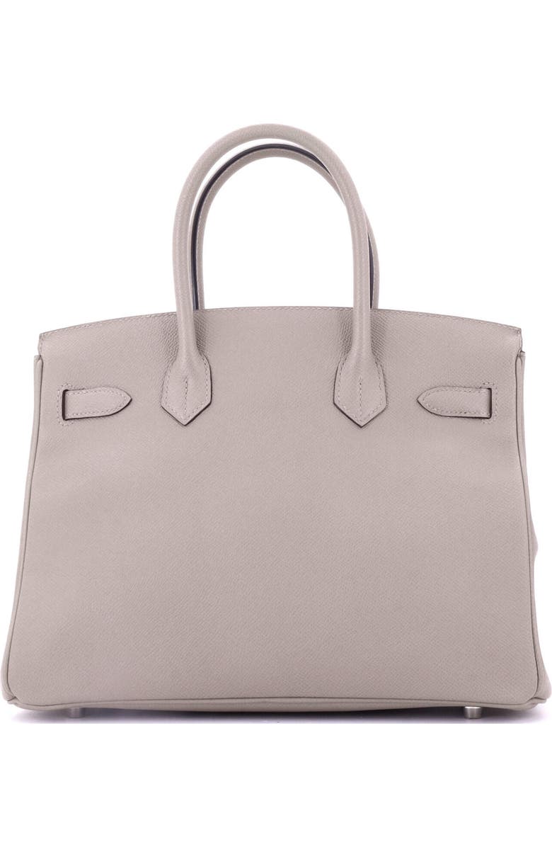 Pre-Owned Hermes Birkin Handbag Grey Epsom with Palladium Hardware 30, Alternate, color, Gris Asphalte
