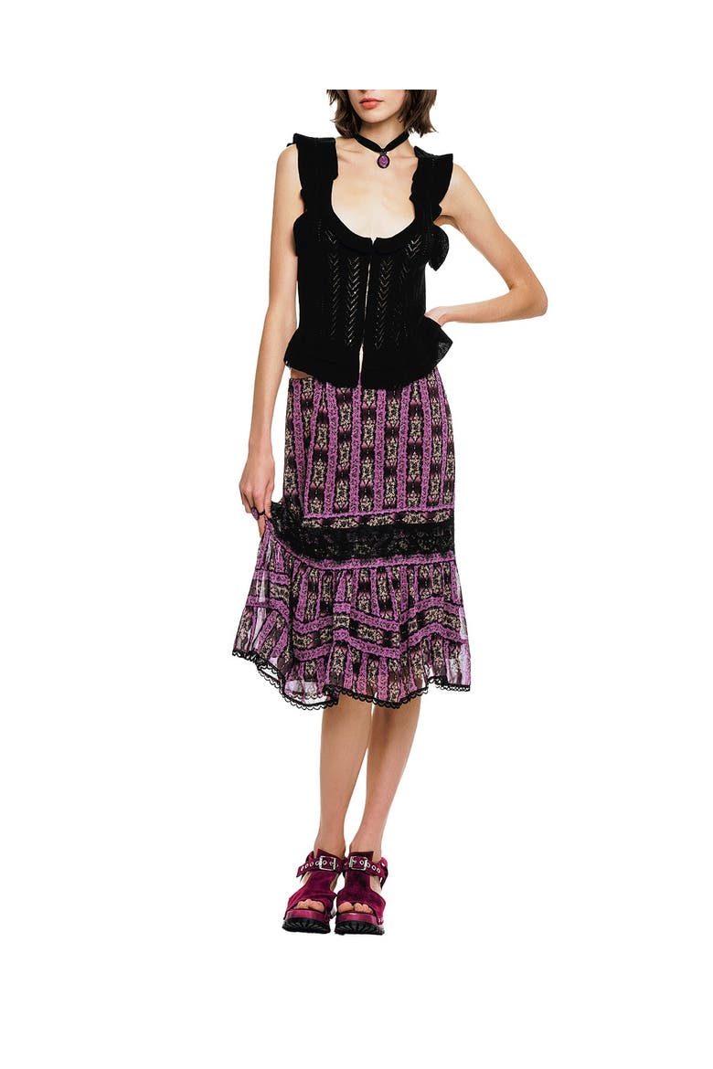 Victorian Pointelle Camisole, Alternate, color, Black