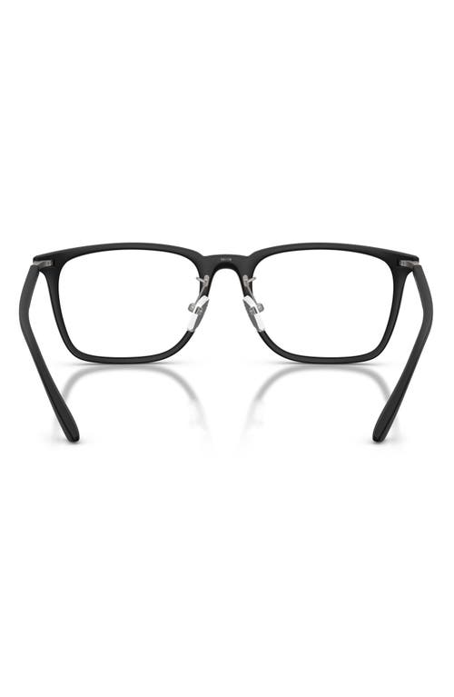 Emporio Armani 55mm Pillow Optical Glasses In Brown