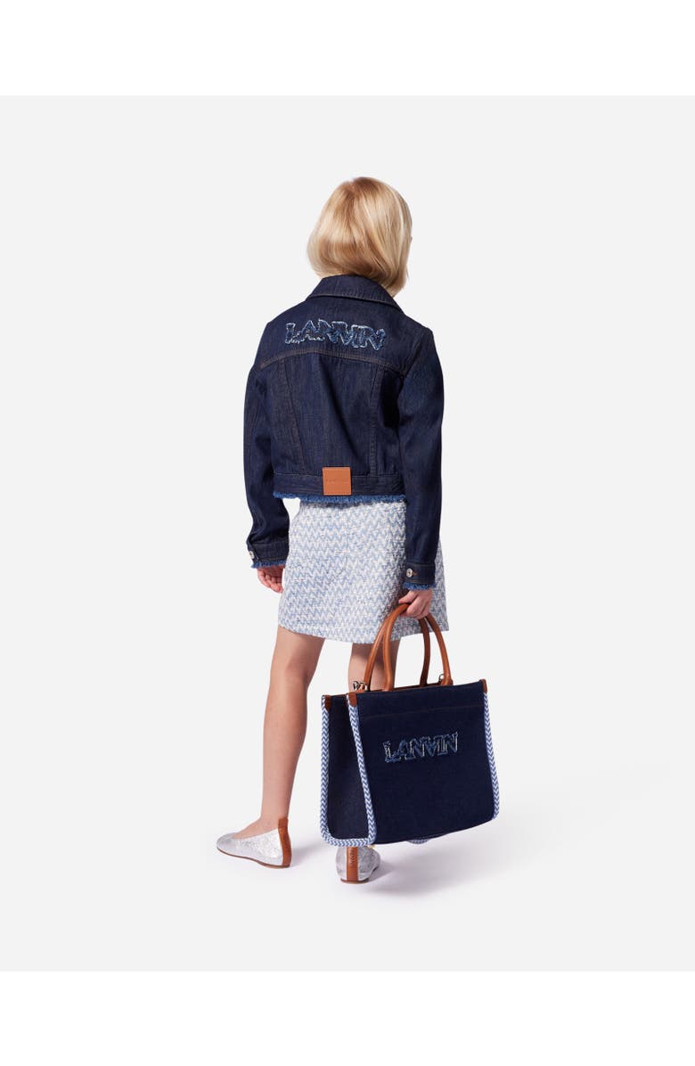 Lanvin KIDS SHORT DENIM JACKET, Alternate, color,
