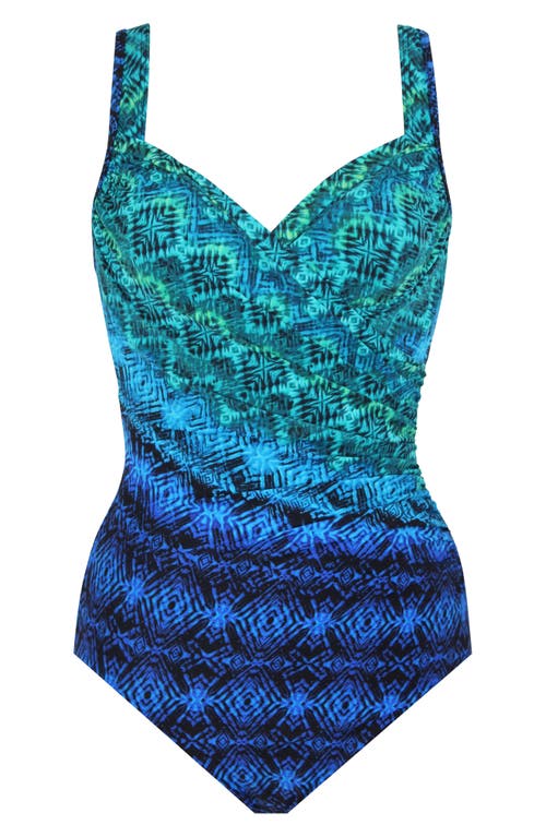 MIRACLESUIT MIRACLESUIT® OCEAN OMBRÉ ONE-PIECE SWIMSUIT 