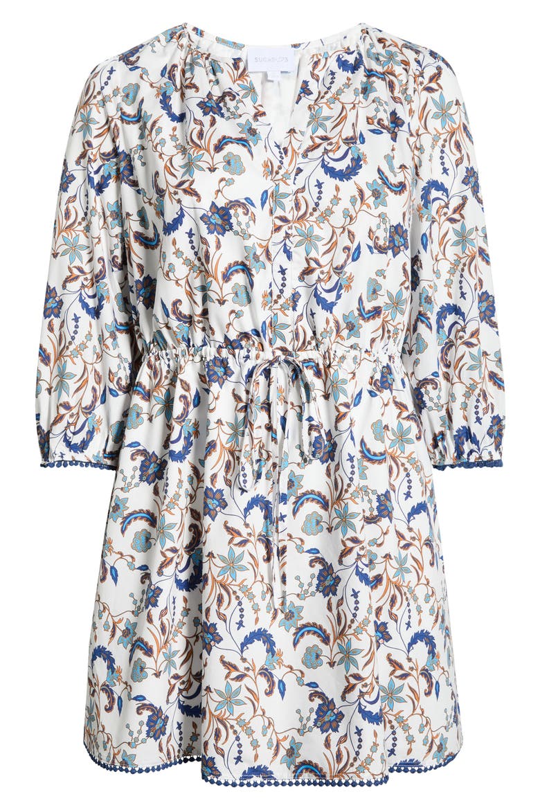 Ralston Floral Print Dress, Alternate, color, OFF-WHITE-MULTI