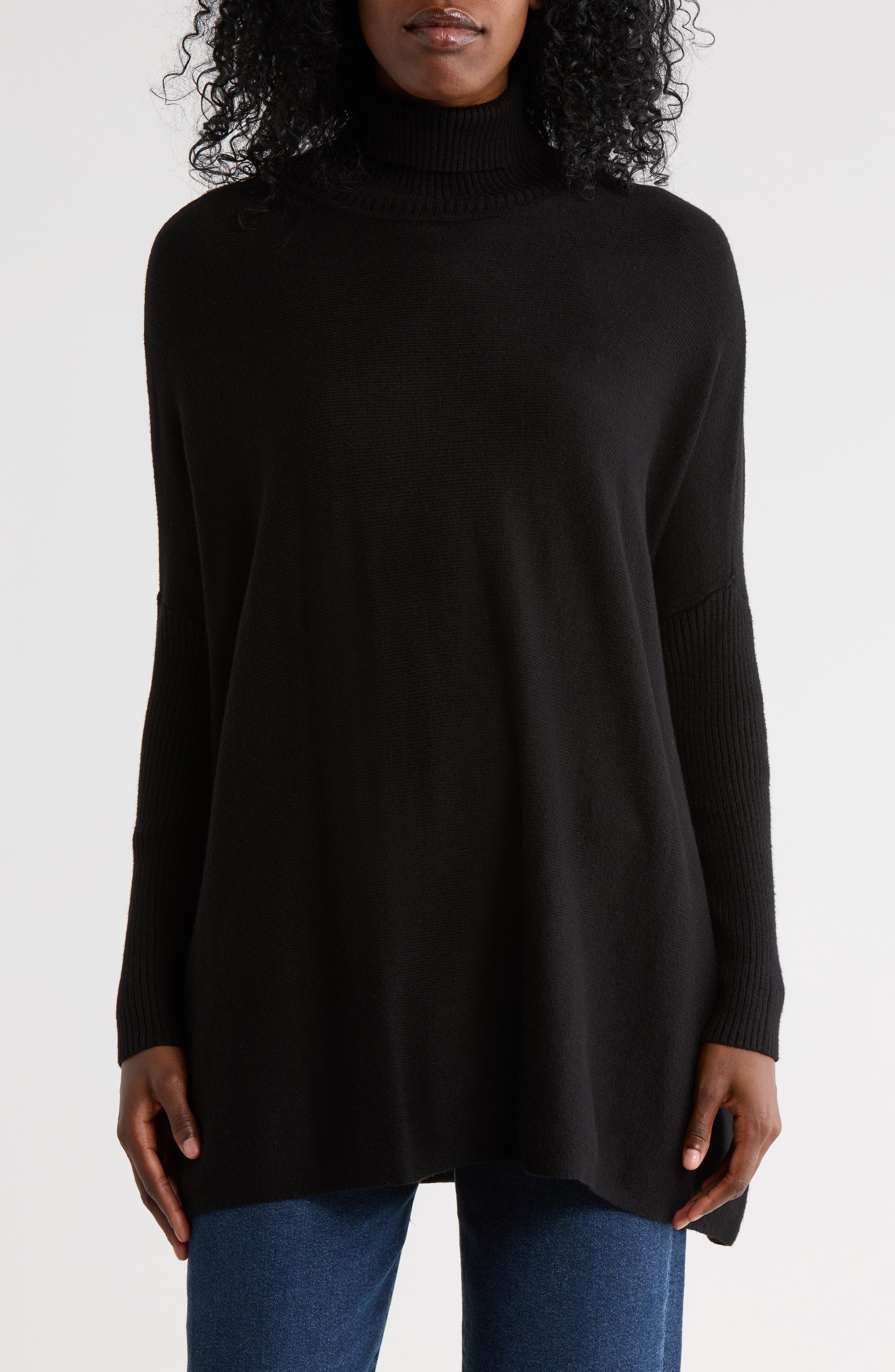 Joseph A Oversize Boxy Turtleneck Sweater