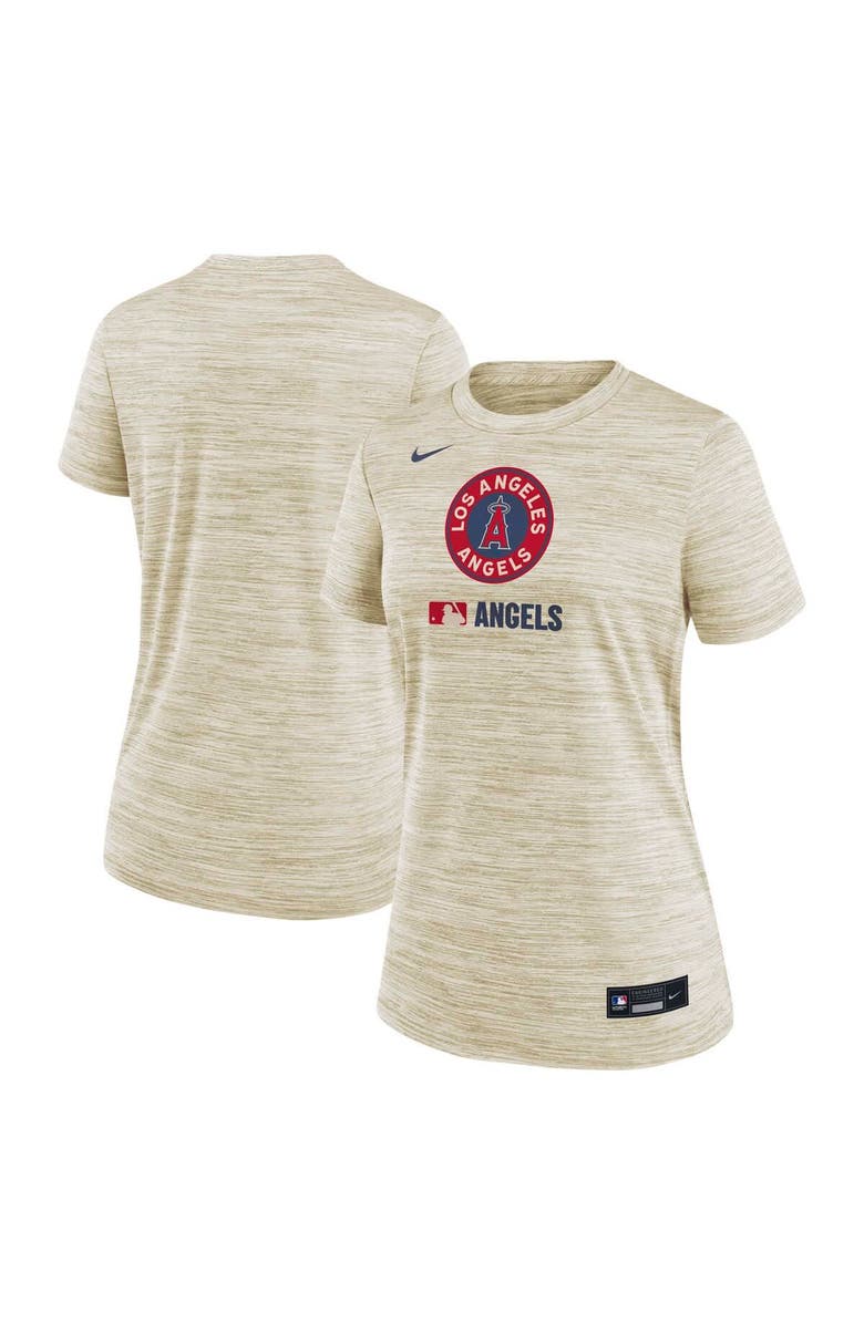 Nike Women's Nike Natural Los Angeles Angels Authentic Collection City Connect Velocity Performance T-Shirt, Main, color, Natural