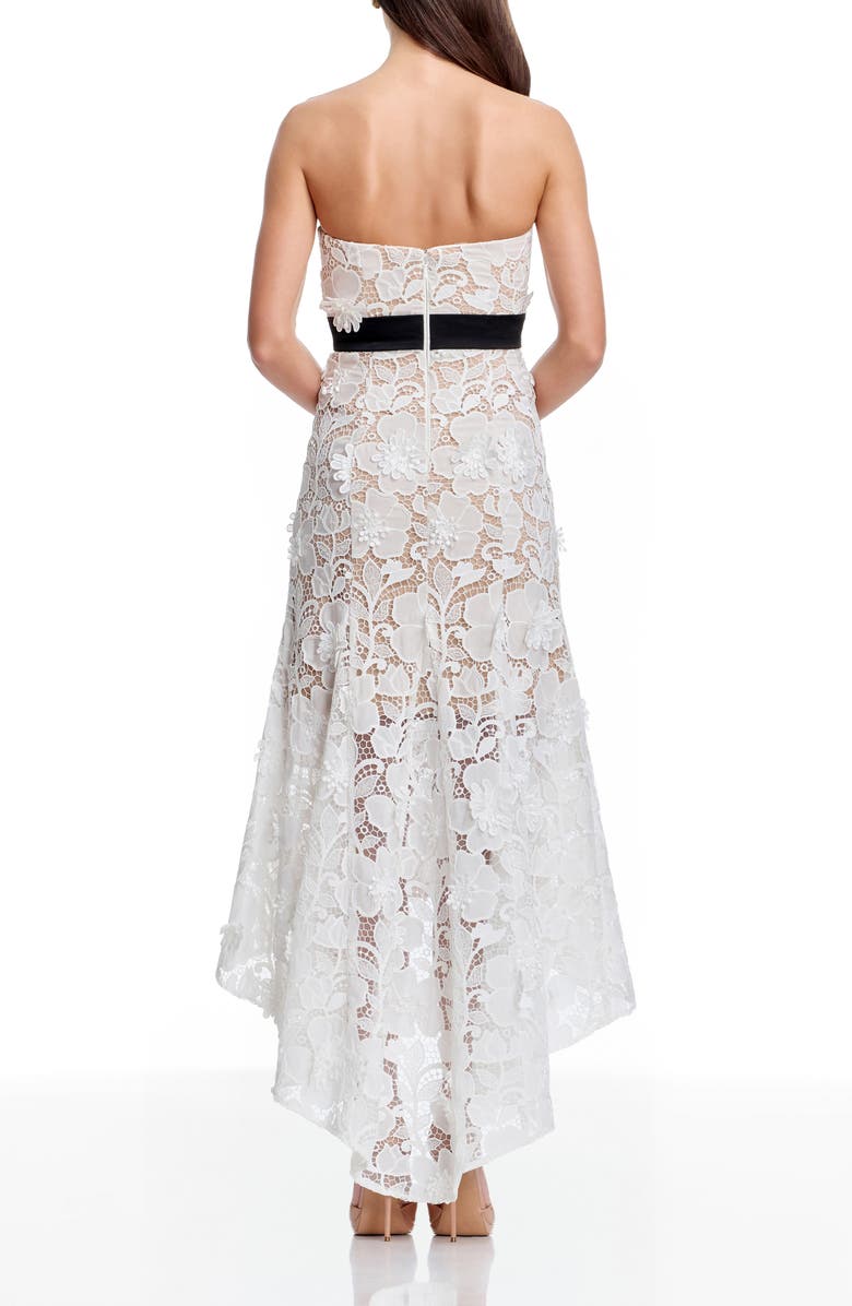 Dress the Population Lucia Floral Lace High-Low Cocktail Dress, Alternate, color,