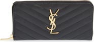 Saint Laurent Monogram Quilted Leather Wallet