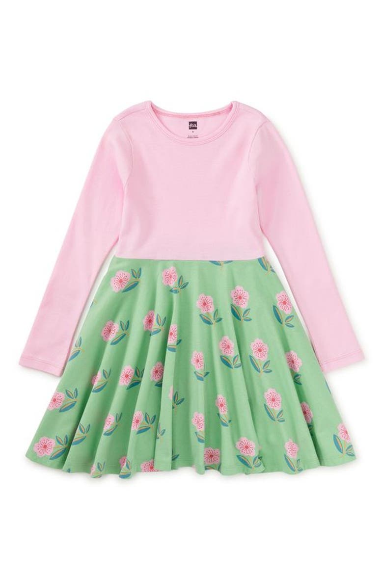 Print Mix Twirl Dress Fall, Main, color, Cherry Blossom