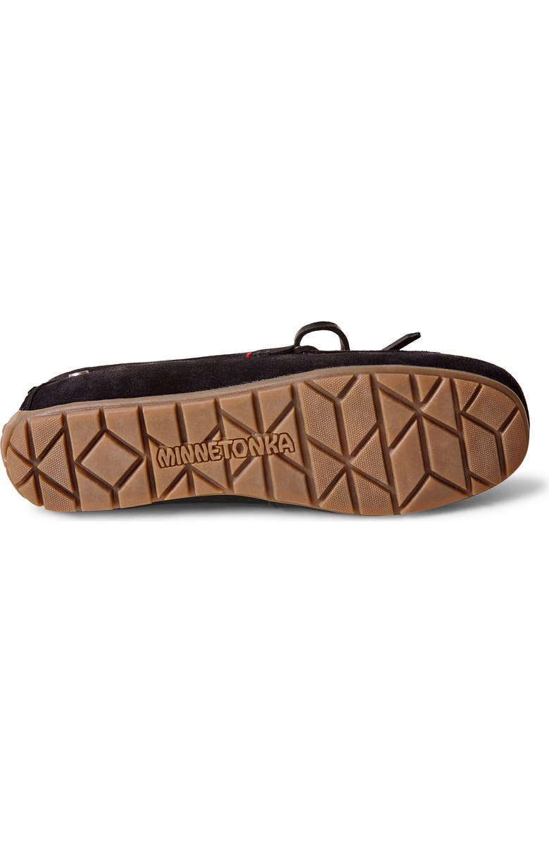 Minnetonka Moc Toe Driving Loafer, Alternate, color, Black