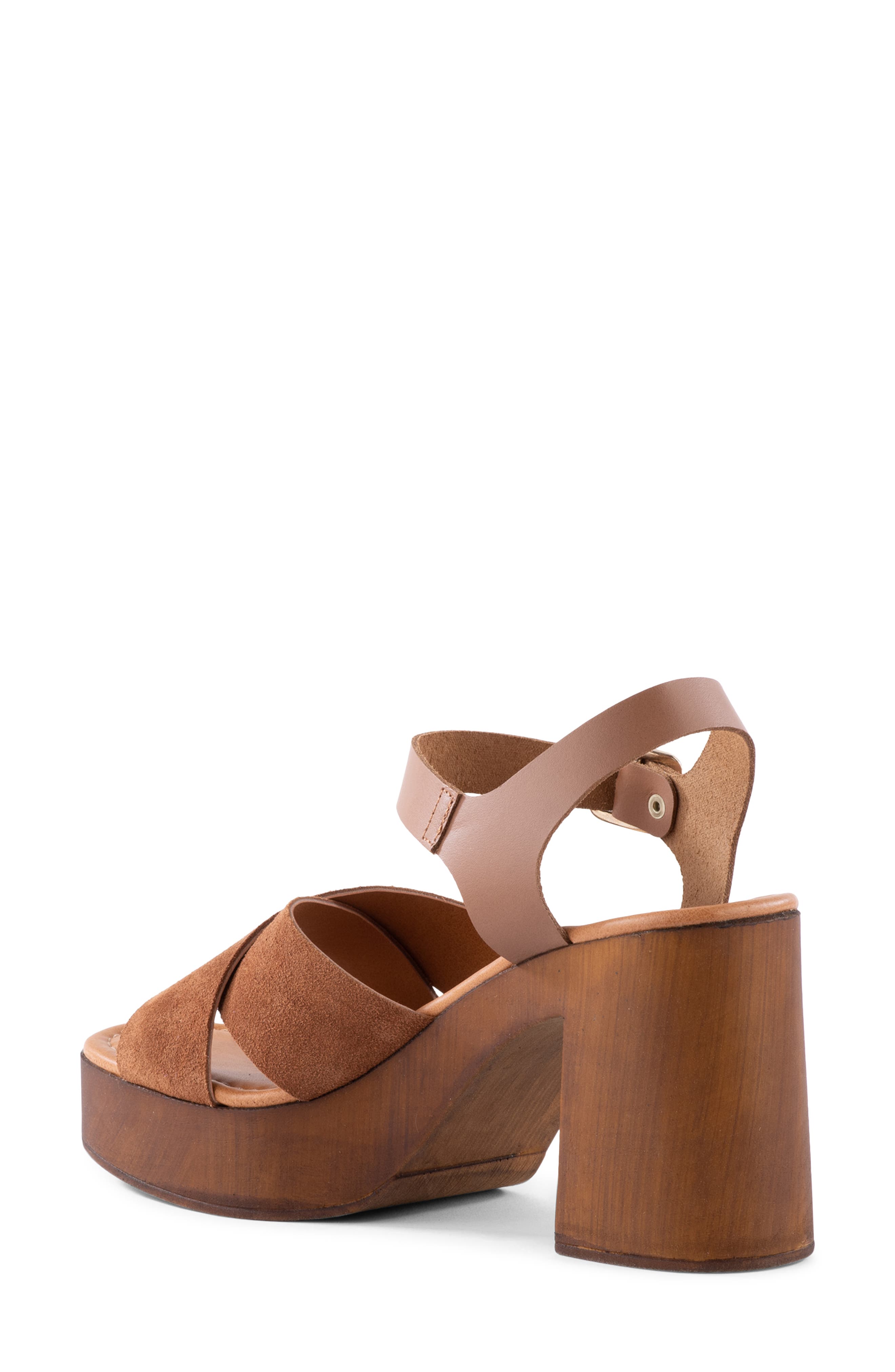 Paloma Platform Wedge Sandal, Alternate, color, BROWN
