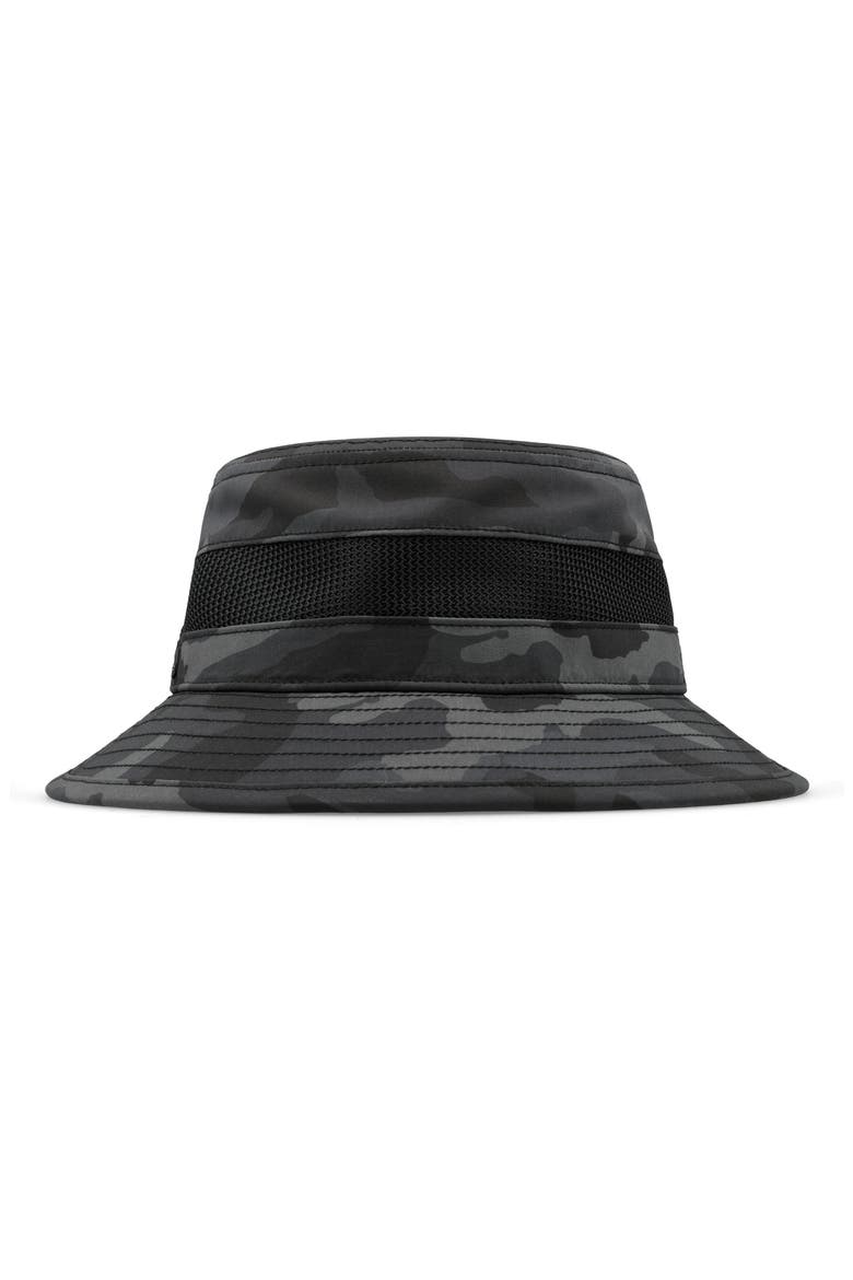 Hydro Caddy Islands Tech Bucket Hat, Main, color, CHAIN CAMO