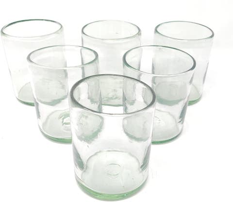 Hand Blown Mexican Drinking Glasses - Set of 6
