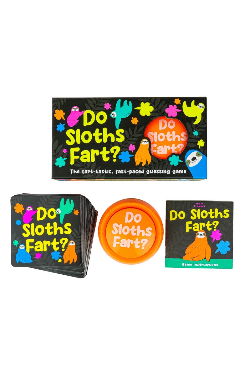 GIFT REPUBLIC Do Sloths Fart? Card Game, Alternate, color, Multi