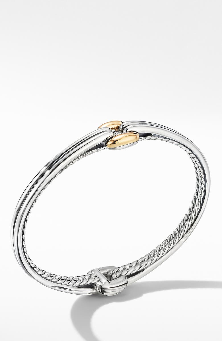 David Yurman Thoroughbred<sup>®</sup> Center Link Bracelet with 18K Yellow Gold, Alternate, color,