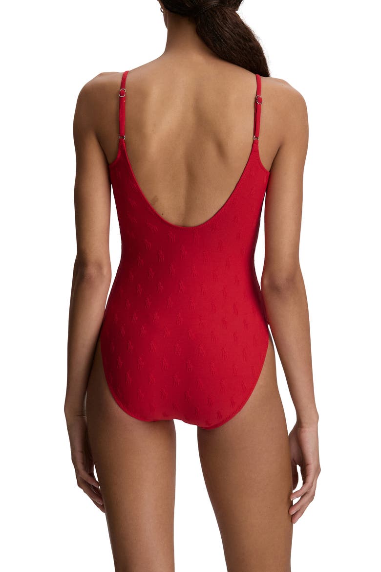 Kennedy One-Piece Swimsuit, Alternate, color, CRUISE RED