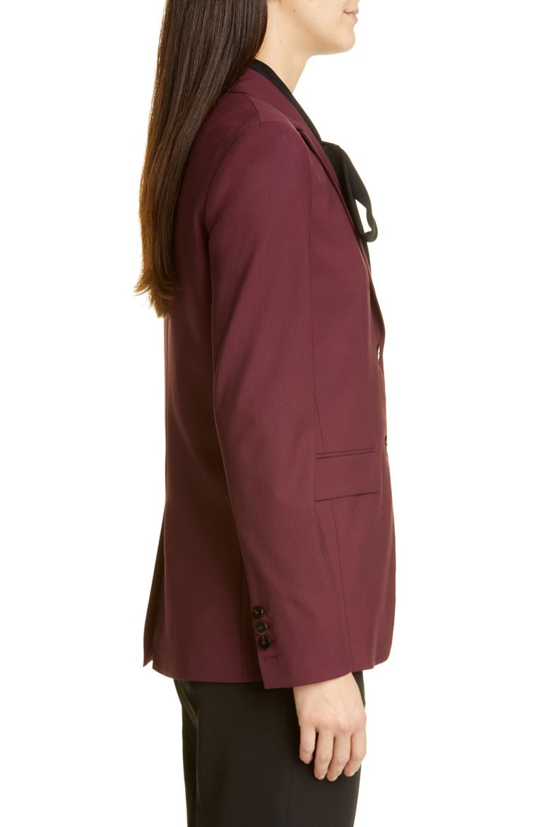Classic Stretch Wool Jacket, Alternate, color, MULBERRY