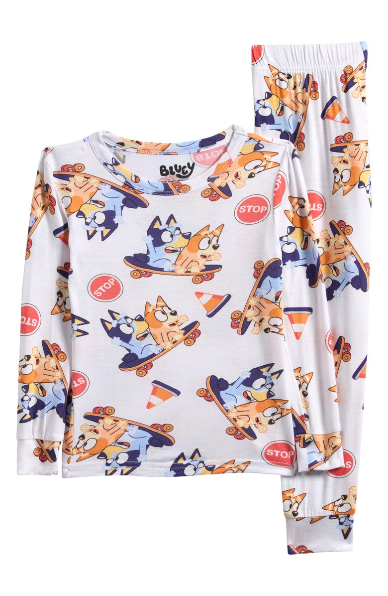 AME Kids' Bluey Two-Piece Pajamas, Alternate, color, White