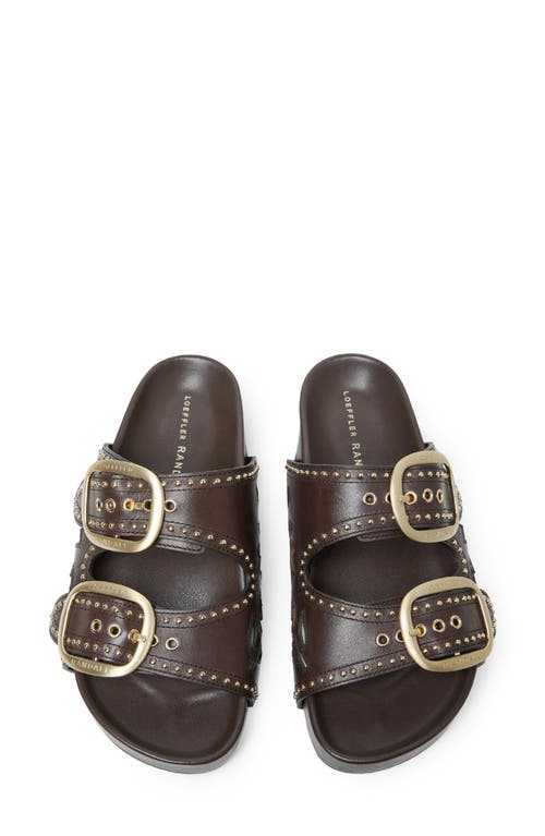 Loeffler Randall Eve Studded Platform Sandal In Brown
