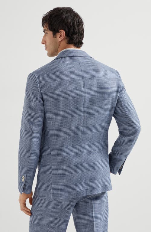 Brunello Cucinelli Deconstructed Cavallo Blazer In Blue