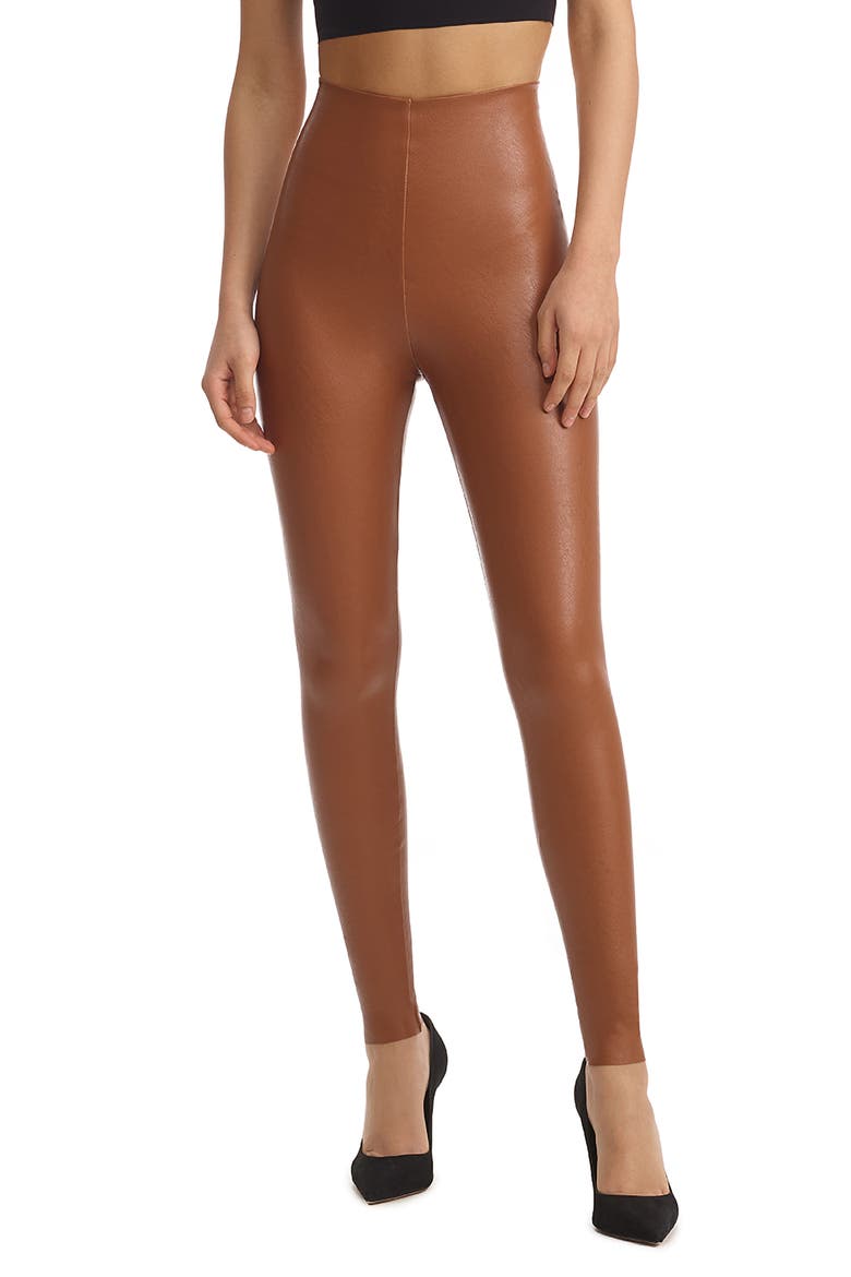 Control Top Faux Leather Leggings video