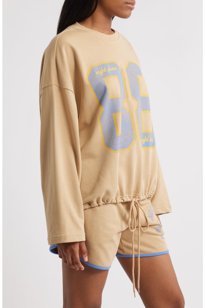 Angel Track Sweatshirt, Alternate, color, TAN