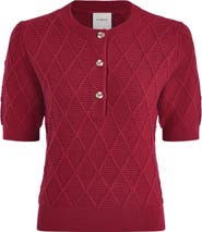 Varley Merryn Diamond Knit Sweater