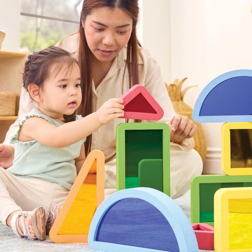 Kaplan Early Learning Company Mirror Foam Blocks In Multi