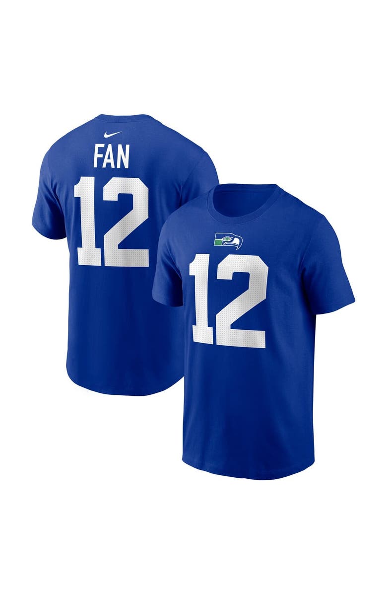 Nike Men's Nike 12s Royal Seattle Seahawks Player Name & Number T-Shirt, Main, color, Royal
