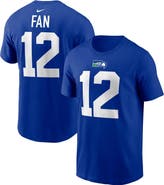Nike Men's Nike 12s Royal Seattle Seahawks Player Name & Number T-Shirt