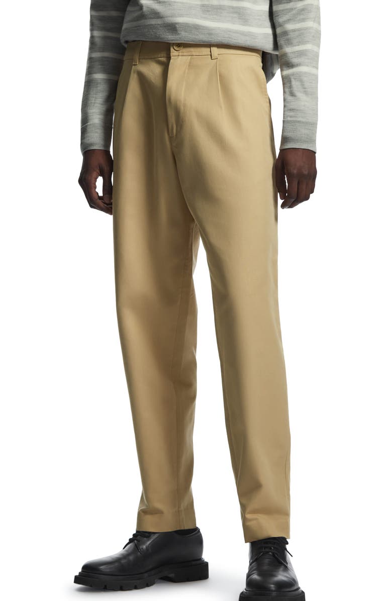 COS Pleated Tapered Leg Chinos, Main, color,