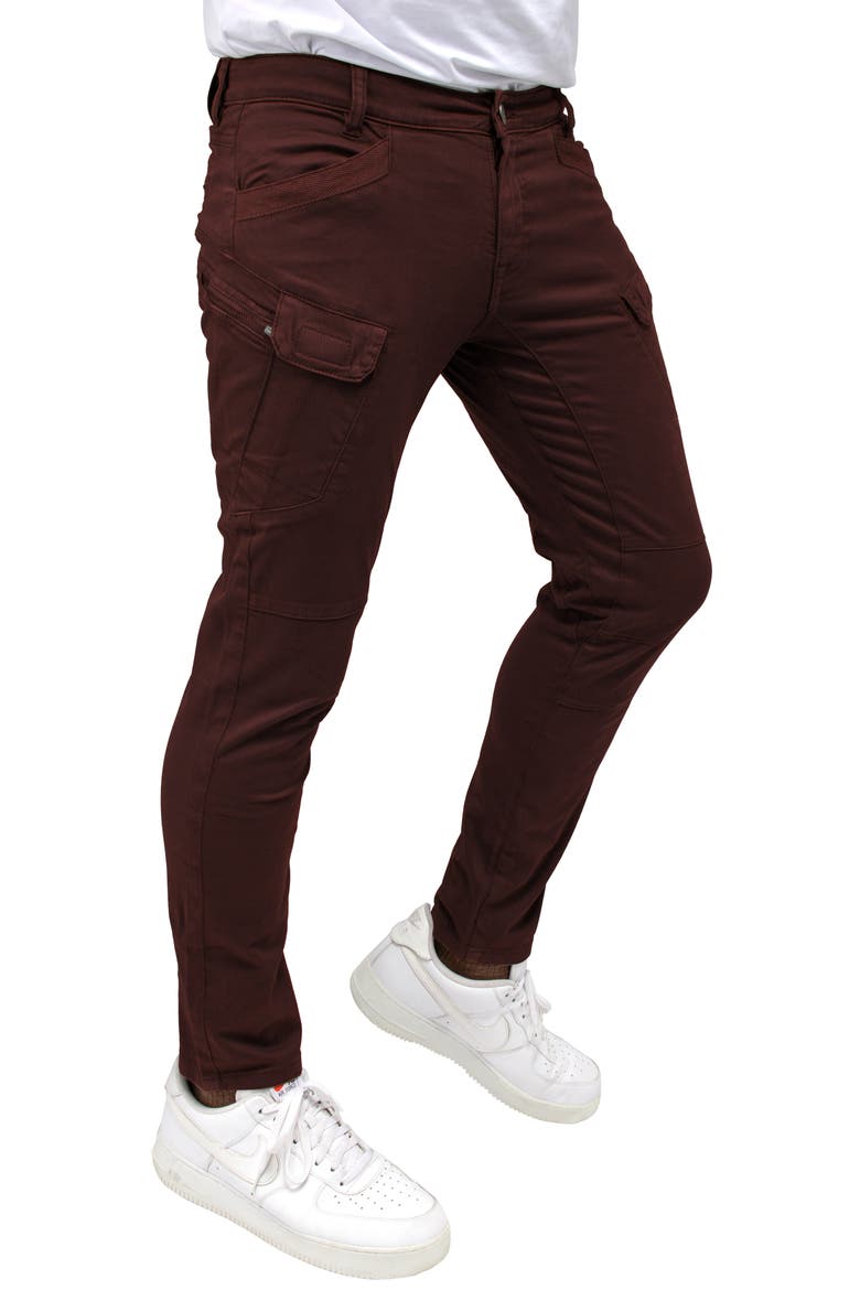 Slim Cargo Pants, Alternate, color, CHOCOLATE